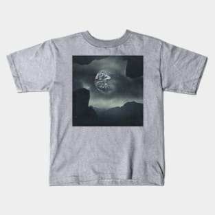 Dream Orbit - surreal landscape with earth Kids T-Shirt